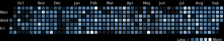 WakaTime activity